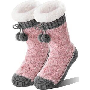 Women’s Fuzzy Slipper Socks – Non-Slip, Warm & Cozy Plush Winter Cabin Socks